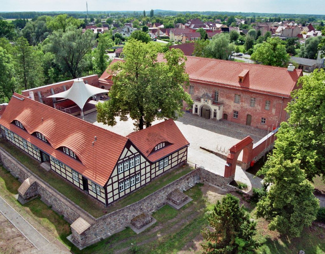 Burg Storkow - Luftaufnahme