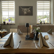 Tisch im Markt-Restaurant Müllrose