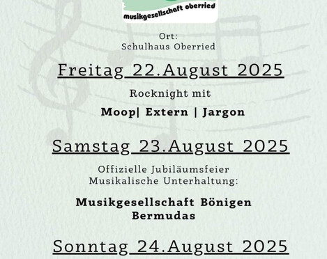 Jubiläum mg oberried