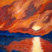 Urwiler roter himmel brienzersee