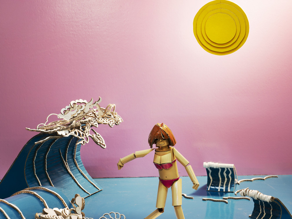 Patrick Graf, Soldevian Surf Shop, 2025, Mischtechnik, © Patrick Graf Foto Marvin Zilm 1