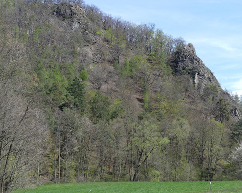 Bilsteinklippen im Frühjahr