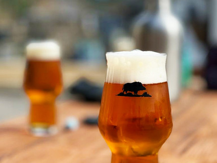 Selbstgebrautes Bier im Wamperling