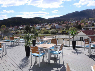 MythenResort Heimdall in Thale - MythenBar - Terrasse