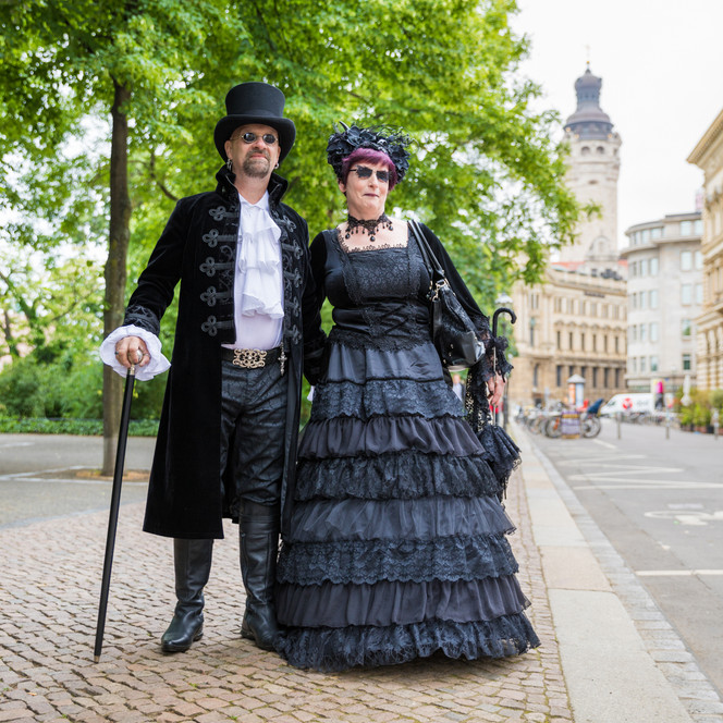 Besucher beim Wave Gotik Treffen Leipzig - Veranstaltungen in Leipzig