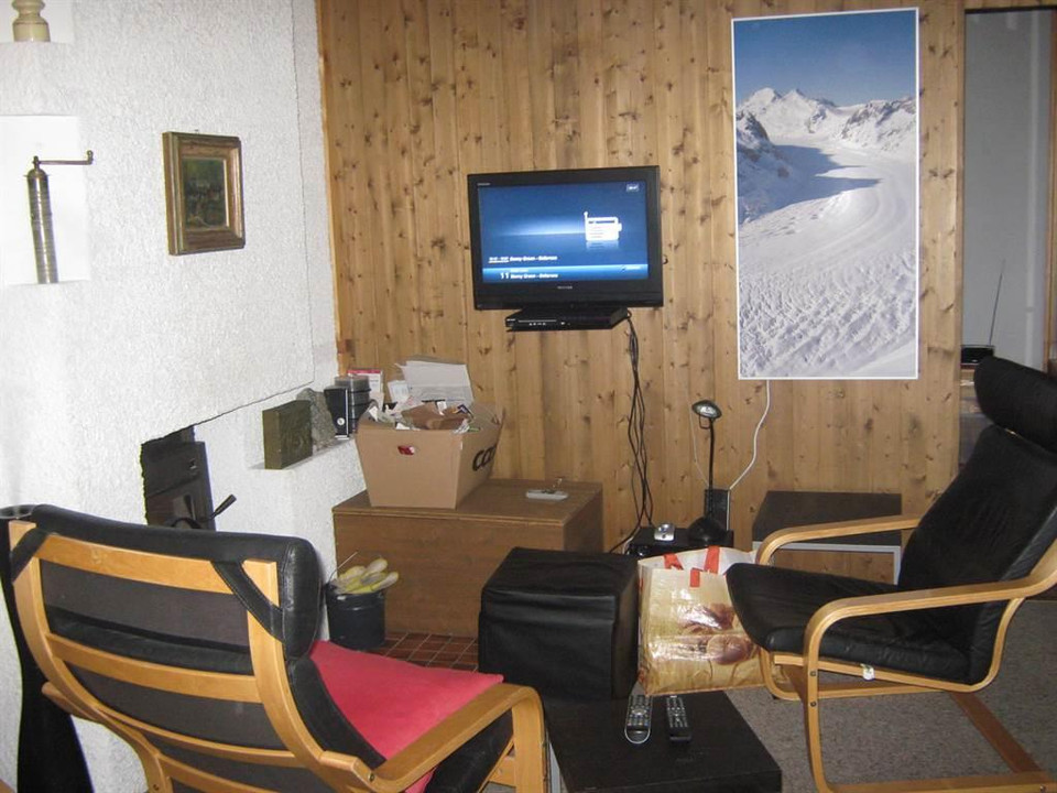 Fernseher und Cheminee