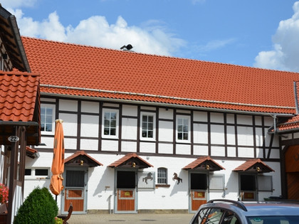 Innenhof der Pension Wollschläger in Salzgitter-Beinum