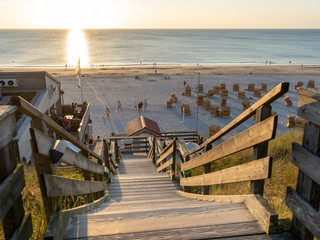 Treppe zum Strand Campingplatz