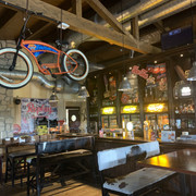 Das Restaurant im Road Stop in Mettmann Restaurant im Road Stop Neandertal Motel in Mettmann in amerikanischer Dekoration und Ausstattung.