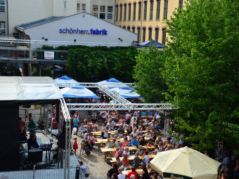 Schönherrfabrik Chemnitz Schönherrfest Bühne