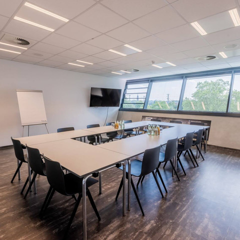 Press room at the BallsportARENA Dresden