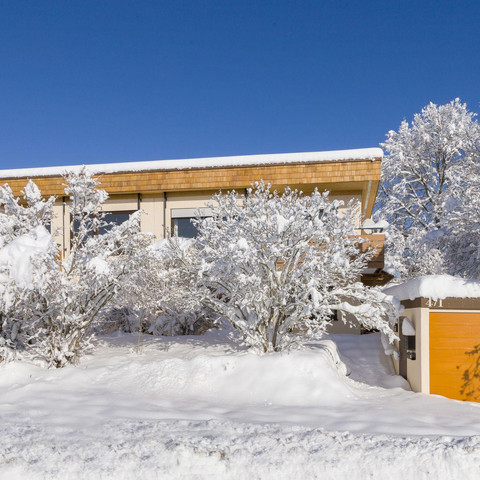 Vorderansicht mit Garage