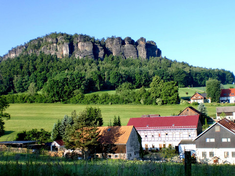 Blick auf den Pfaffenstein