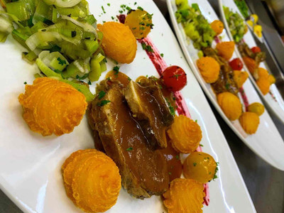 Family Club Harz in Quedlinburg - Hauptgang abends