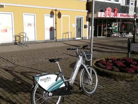 Nextbike-Verleihstation am Eitorfer Marktplatz