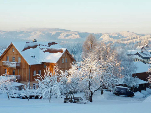 Ferienhaus Winterbergblick im Winter