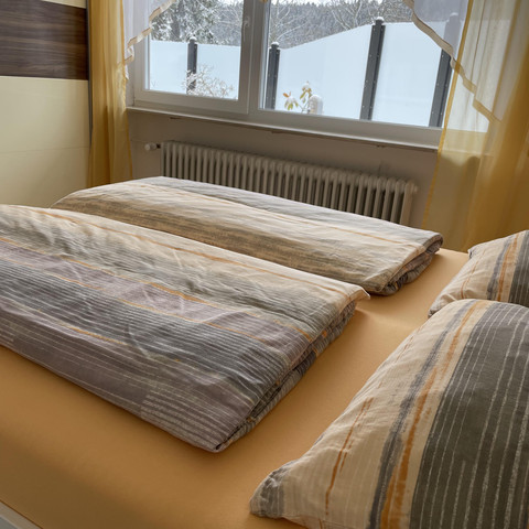 Schlafzimmer 1 mit Doppelbett