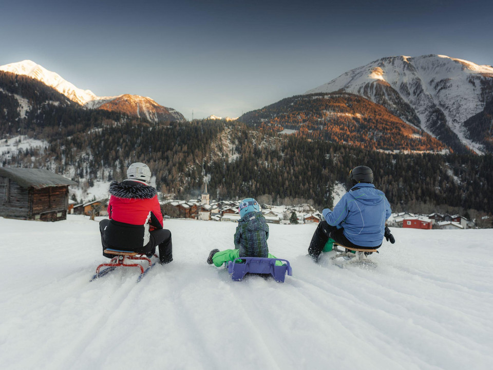 Schlittenabfahrt Lax