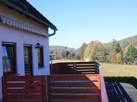 Herbstblick von der Terasse