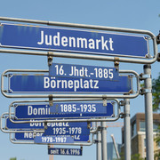 Börneplatz Straßenschild