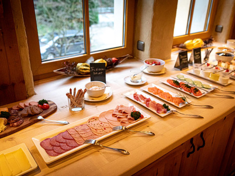 Frühstücksbuffet- verschiedener Aufschnitt