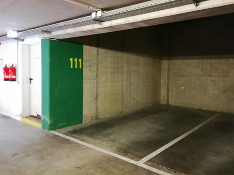 reservierter Stellplatz in der Tiefgarage