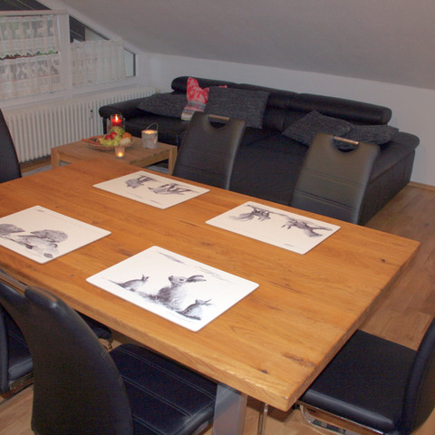 Ferienwohnung Kuckuck Tisch Ferienwohnung Kuckuck Tisch