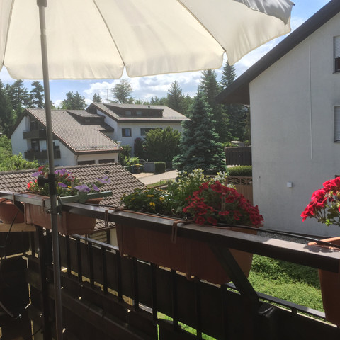 Ferienwohnung Kuckuck Balkon Sonnenschirm Ferienwohnung Kuckuck Balkon Sonnenschirm