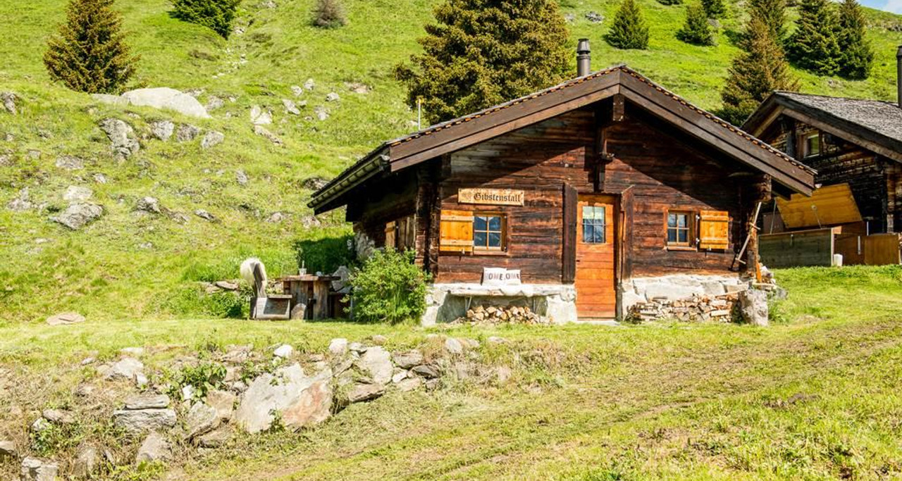 Hüttenansicht von vorne