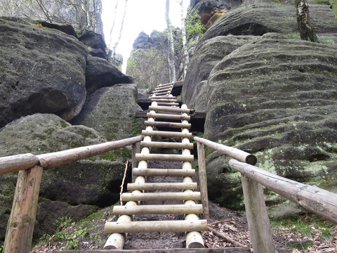 Wanderweg in der Sächsischen Schweiz