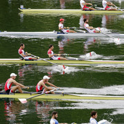Rowers at the Lucerne Regatta 2014
