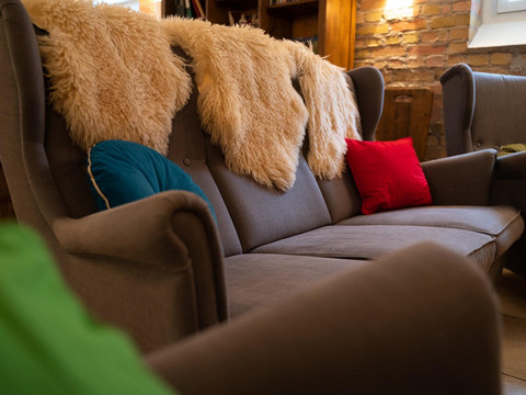 Gemeinschaftsraum- gemütliche Couch