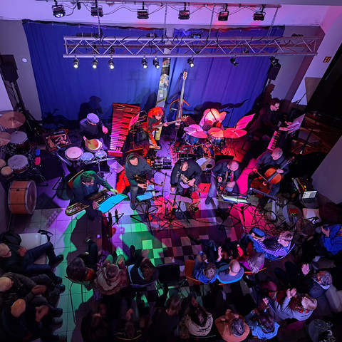 Blue Factory: Atrium from above