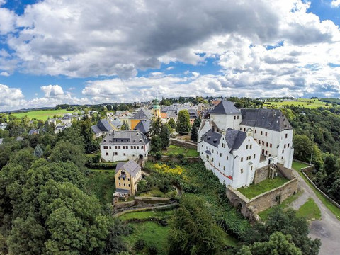 Luftaufnahme von Wolkenstein (Schloss)