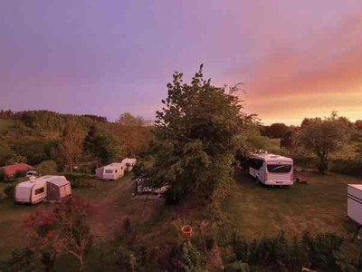 Campingplatz am Bärenbache in Hohegeiß - Sonnenuntergang