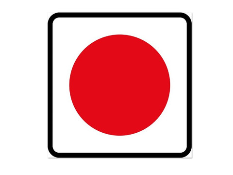 Wegmarkierung roter Punkt