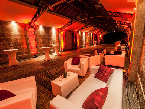 Mittelfoyer im Industriedenkmal Alter Schlachthof Dresden Mittelfoyer im Industriedenkmal Alter Schlachthof DresdenCentral foyer in the Alter Schlachthof Dresden industrial monument