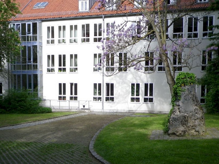 Churchyard Excavation museum, back side office building