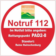 Rettungspunkt PAD2-8: Ruine Huinschenberg