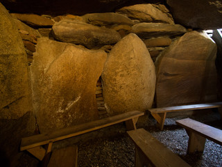 Grabkammer im Steinzeitgrab Denghoog