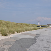 Leuchtturm List-West Straße am Ellenbogen zum Leuchtturm List-West