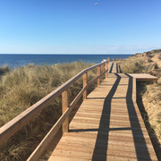 Wanderweg auf dem Roten Kliff