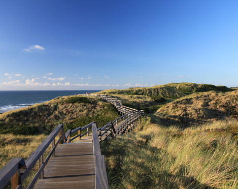 Blick auf den Kliffweg in Wenningstedt