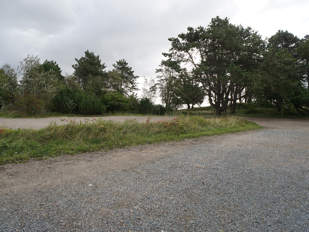 Der Parkplatz an der Kupferkanne in Kampen