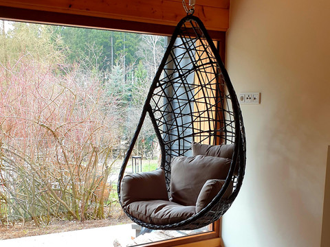 Entspannen mit Ausblick im Wellnessbereich