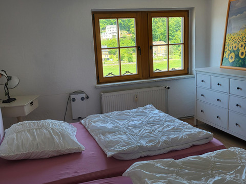Schlafzimmer mit Elbblick