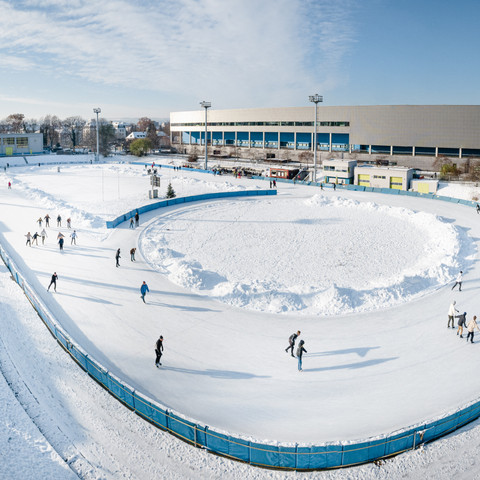 Ice skating at the JOYNEXT Arena Ice skating at the JOYNEXT Arena