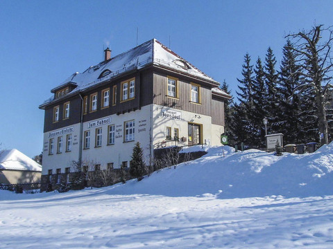 Pension "Zum Bahnel" im Winter