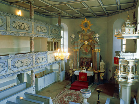 Georgenkirche Somsdorf, Innenansicht