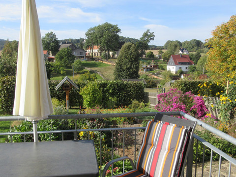 Balkon mit wundervoller Aussicht